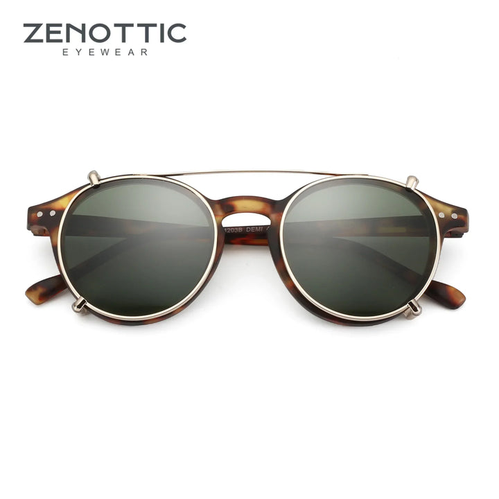Clip On Sunglasses Retro Round Frames Anti Blue Light Polarizing Clip Ons Summer 2026