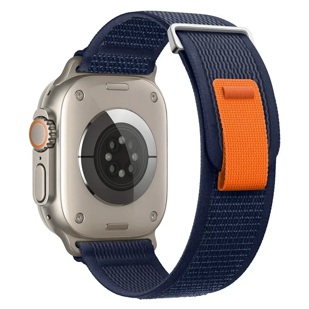 Nylon Trail Loop Apple Watch Band - Breathable Sport Strap for Ultra 3 2, Series 11 10 9 8 7 41-49mm