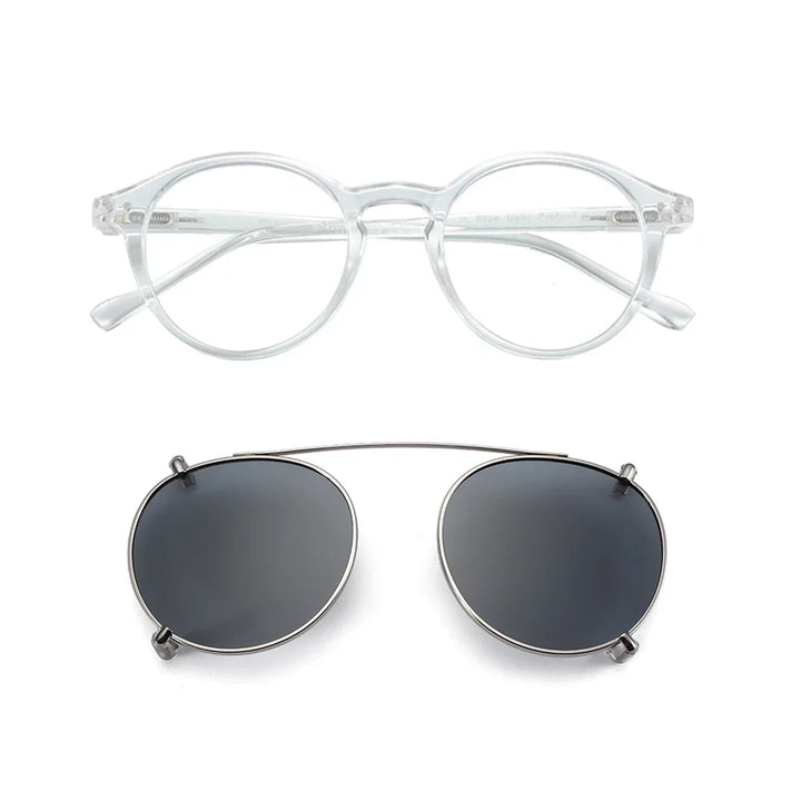 Clip On Sunglasses Retro Round Frames Anti Blue Light Polarizing Clip Ons Summer 2026