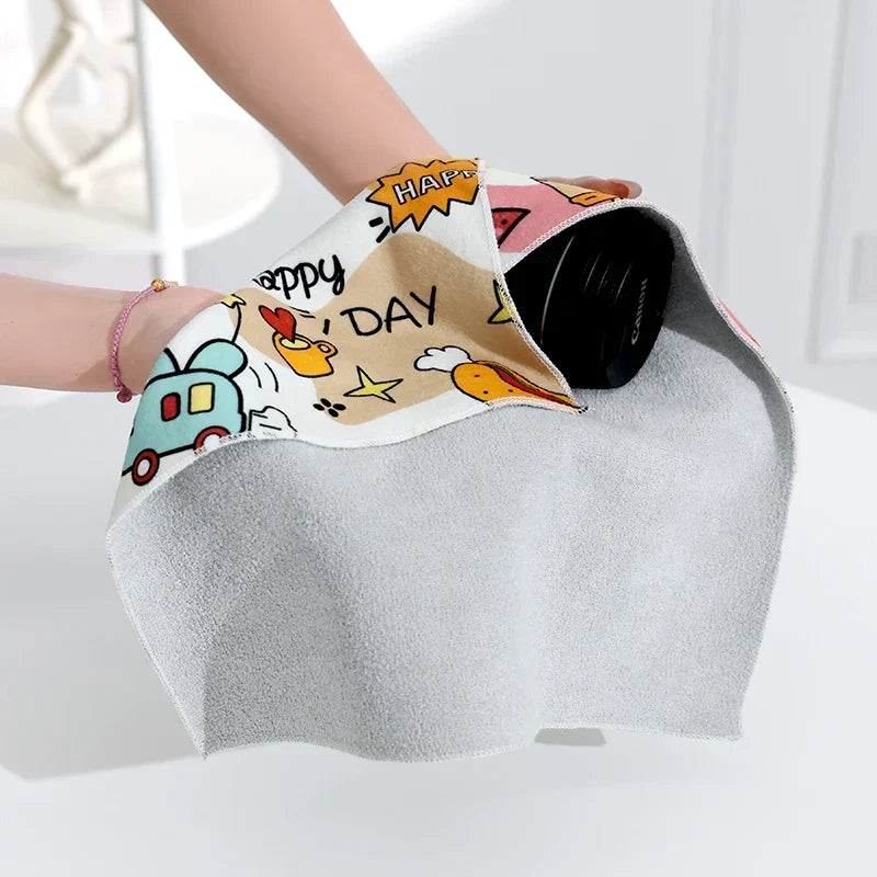 Magic Cloth Makeup Bag - Portable Camera Lens Wrapping Storage, Self-adhesive Organizing Bag