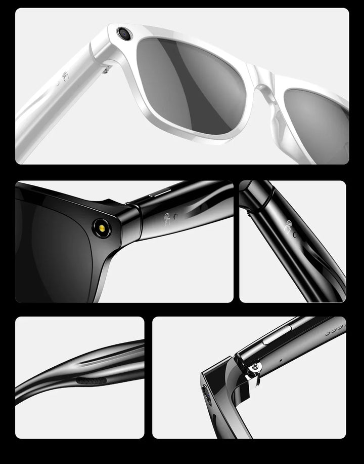 Smart AI Camera Glasses Bluetooth Call Voice Assistant