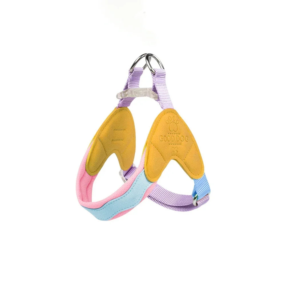 Dog Harness Y Shaped Adjustable Chest Straps Polyester Blends Summer 2026 Outdoor Use Easy Fit