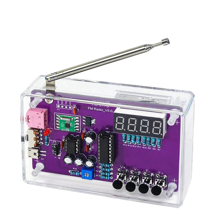 DIY FM Radio Kit 87-108MHz Adjustable Frequency Soldering Practice Kit Back to School 2026 Gift