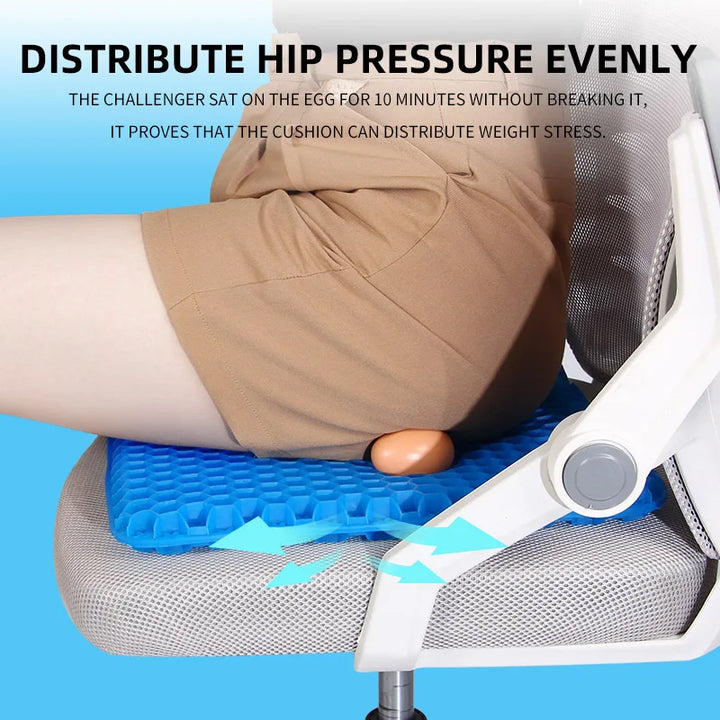 Honeycomb Gel Seat Cushion – Pressure Relief for Tailbone Back Pain, Office Chair Wheelchair Car 2026
