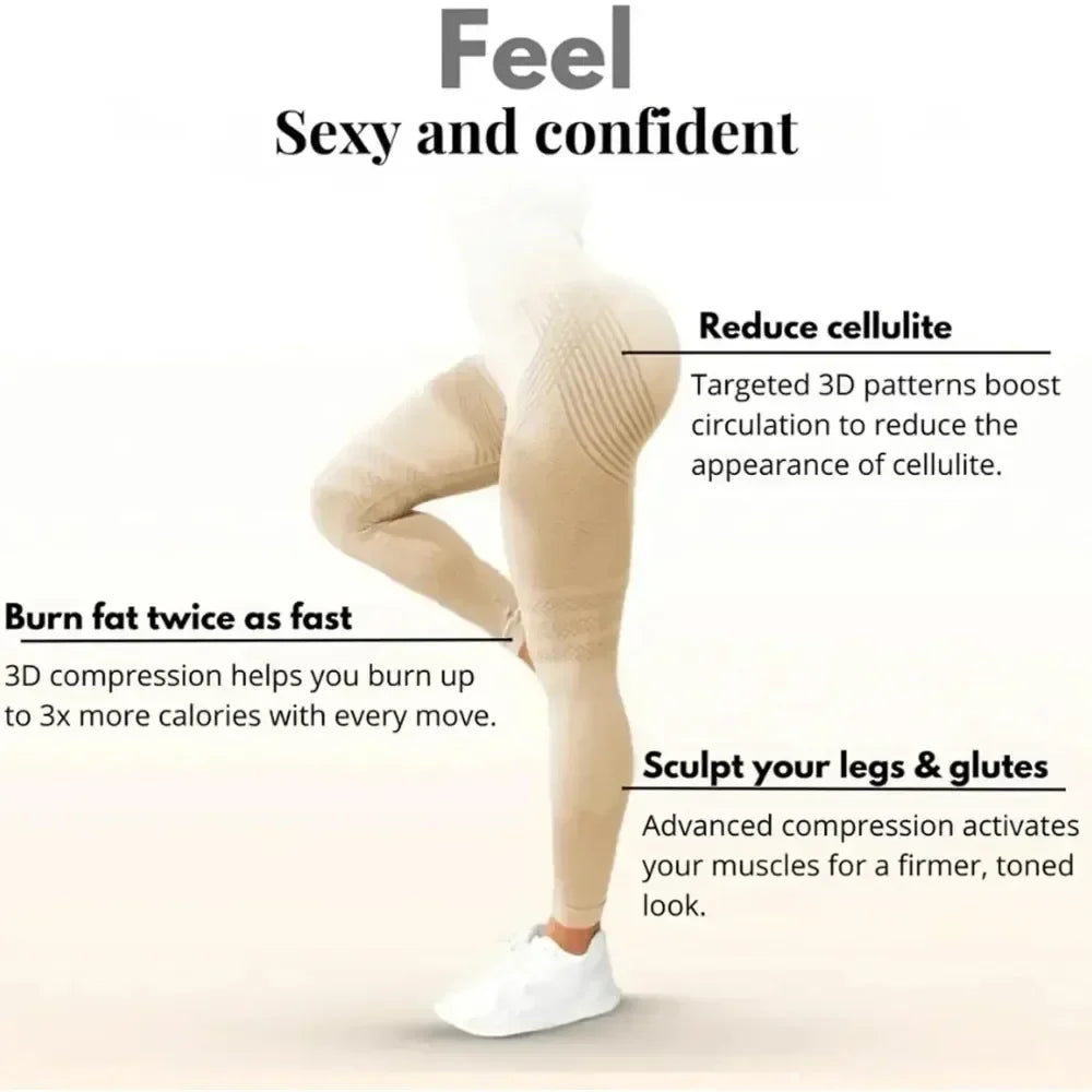 Compressive high-waist women&