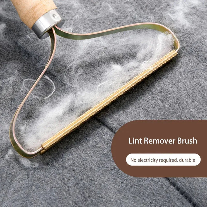 Wooden Brush Portable Lint Remover Pet Hair Cleaning Tool