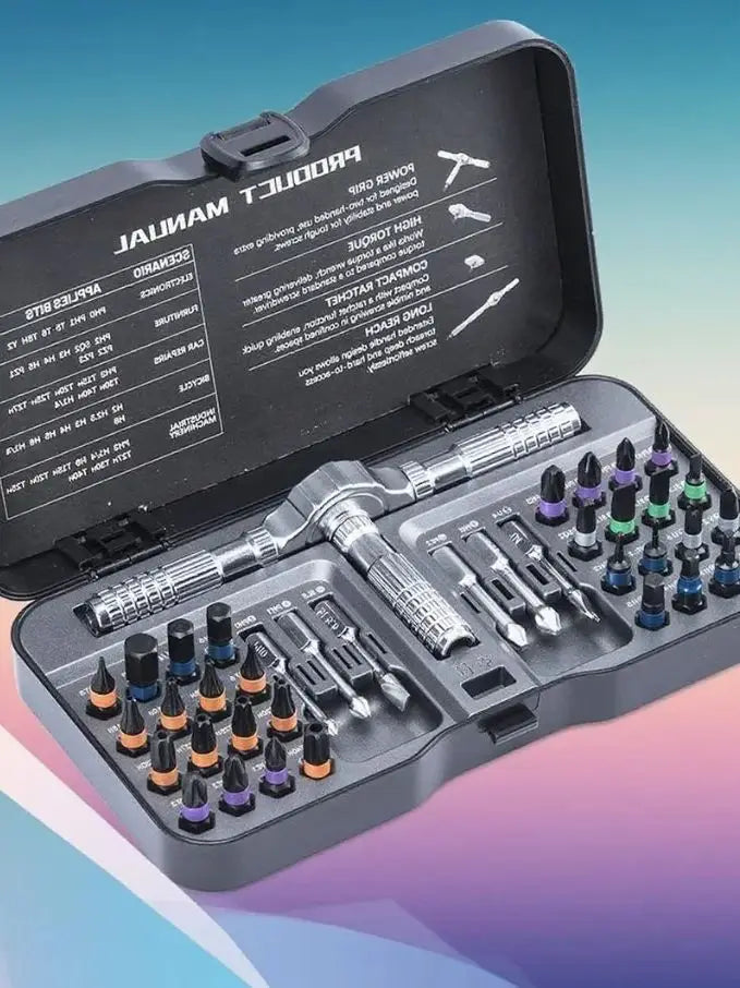 Screwdriver Bit Set Magnetic Design Multi Bit Repair Kit For DIY Projects Fall 2025 Gift Idea