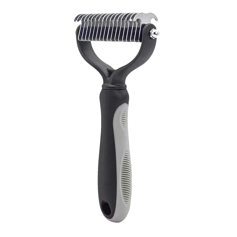 Pet Grooming Care Deshedding Brush for Dogs &amp; Cats - Fur Remover &amp; Knot Cutter Comb