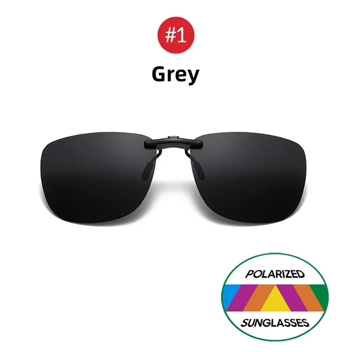 Clip-On Sunglasses Polarized Square Frames UV400 Anti-Glare Night Driving Summer 2026 Trend