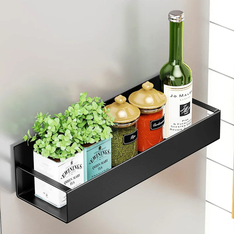 Magnetic Refrigerator Shelf Organizer Rack Space Saving