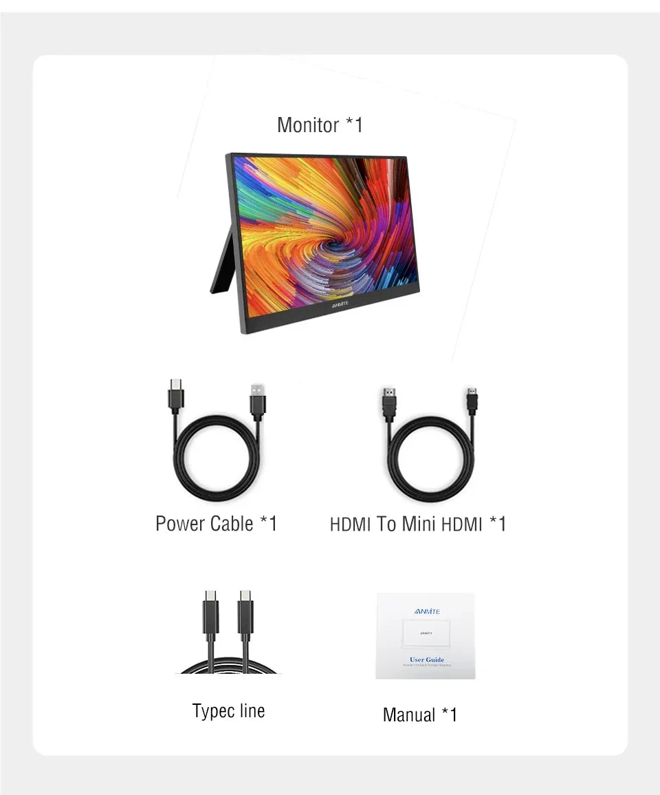 Portable Monitor 14.1 Inch Touch IPS HDR10 Second Screen