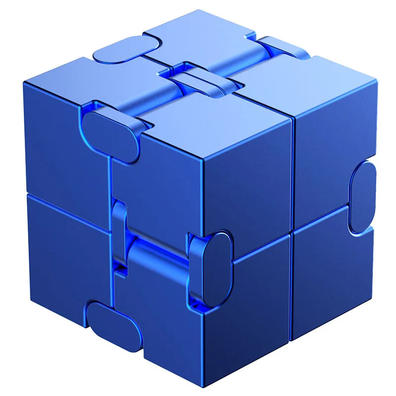 Metal Magic Cube Stress Relief Toy Portable Puzzle Focus