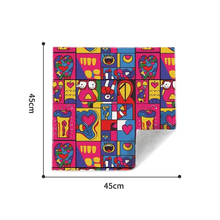 Magic Cloth Makeup Bag - Portable Camera Lens Wrapping Storage, Self-adhesive Organizing Bag