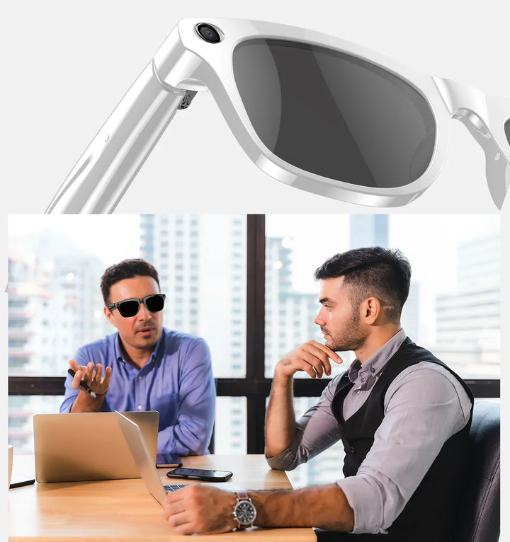 Smart AI Camera Glasses Bluetooth Call Voice Assistant