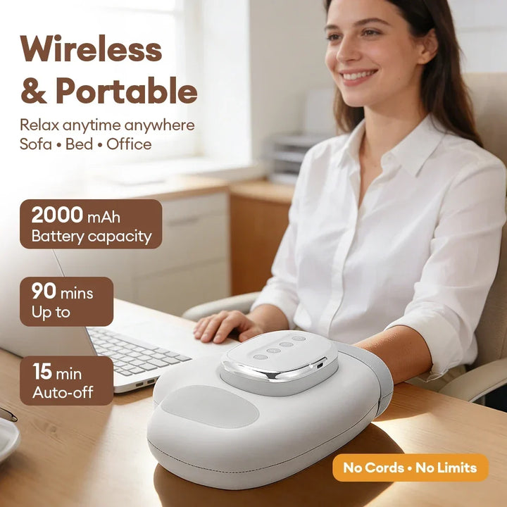 Electric Air Pressure Hand Massager – Finger Airbag Compress Thumb Acupoint Palm Kneading Glove 2026