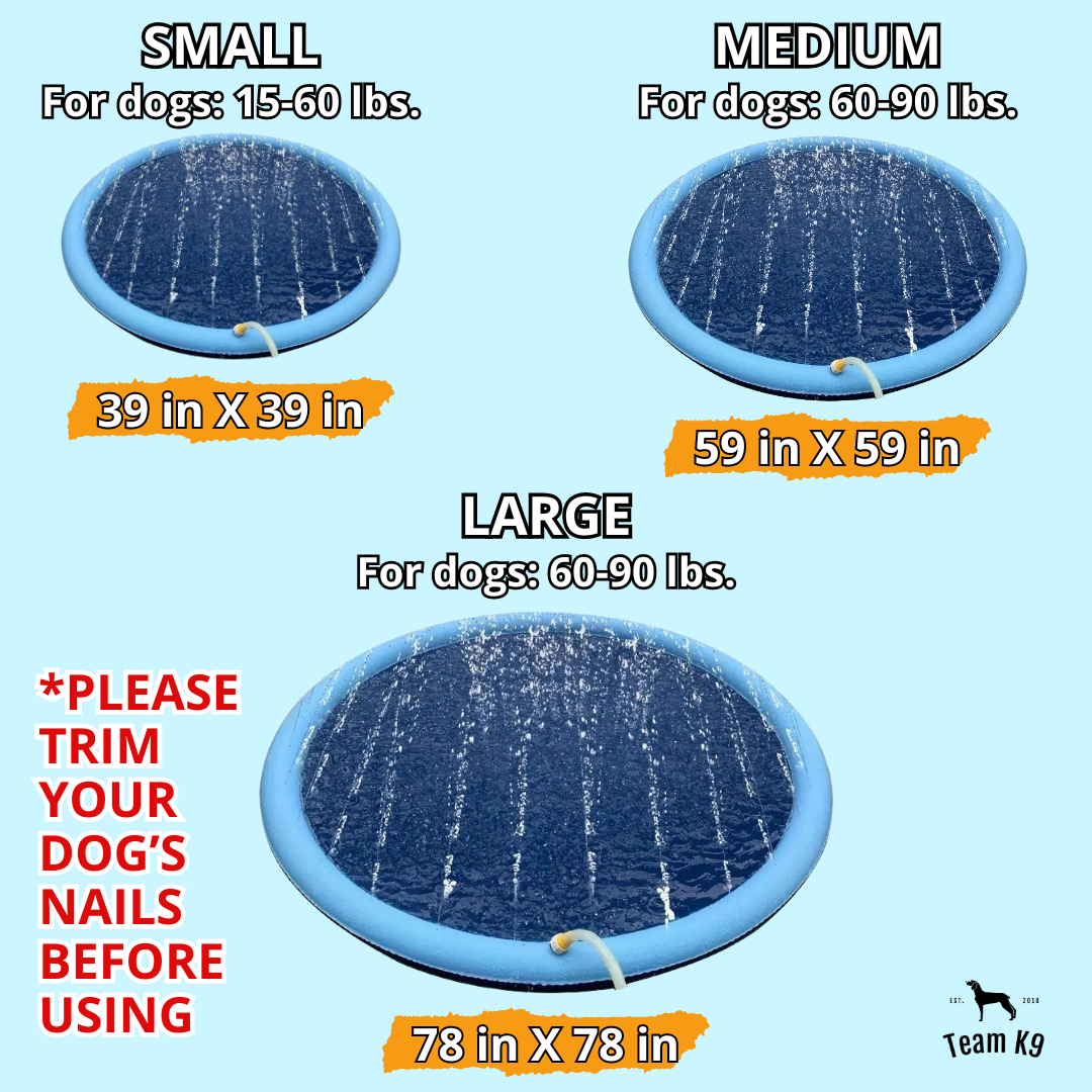 Dog Splash Pad Inflatable Fountain For Pets Summer 2025 Backyard Water Toy Non Slip Portable