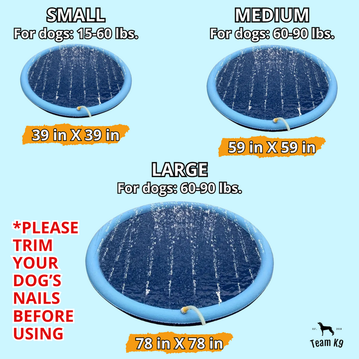 Dog Splash Pad Inflatable Fountain For Pets Summer 2025 Backyard Water Toy Non Slip Portable
