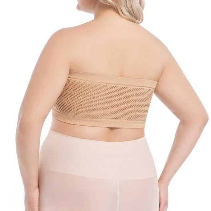Strapless Wireless Bra with Seamless Design and Soft Support for Backless and Off-Shoulder Outfits