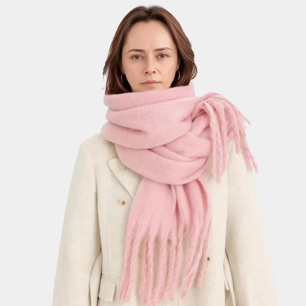 Warm Cozy Womens Winter Scarf - Oversized Wrap, Plush