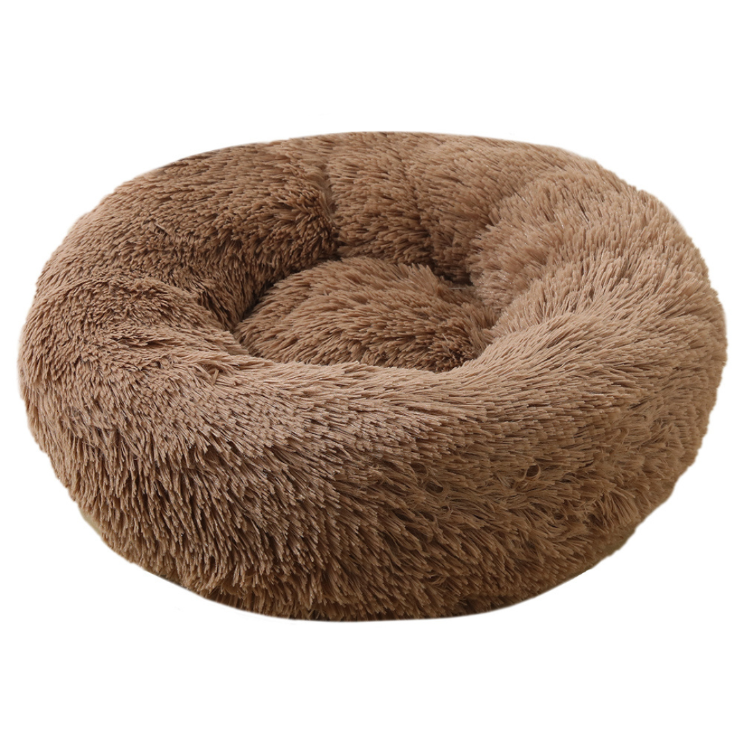 Calming Dog Bed Ultra Plush Cozy Nest With Raised Rim For Relaxing Sleep Fall 2025 Gift Idea