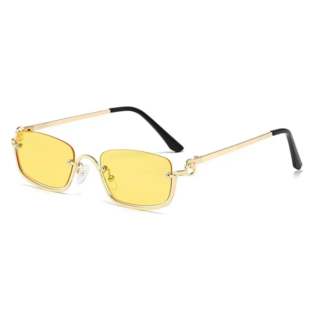 Lightweight women’s sunglasses – retro metal frame design, polycarbonate lenses, for casual and outdoor activities