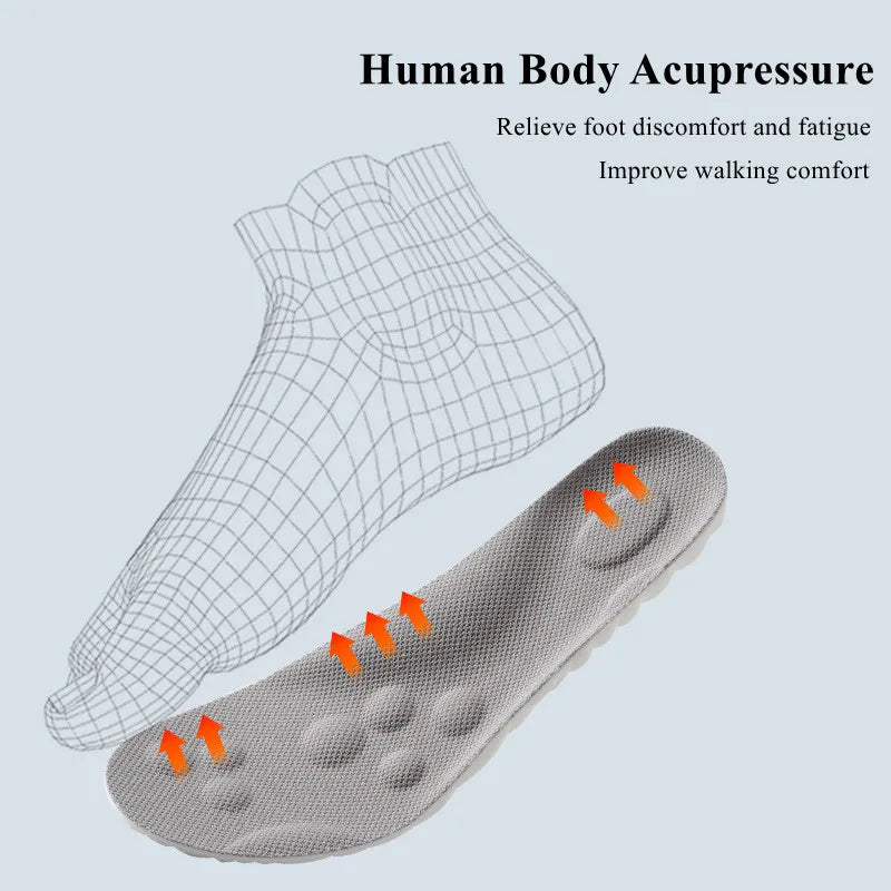 Ultra-Soft Arch Support Insoles for Flat Feet with Antibacterial Properties and Breathable Comfort