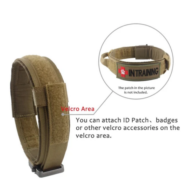 Dog Collar Tactical K9 With Patch Panel Top Handle Training And Control Fall 2025