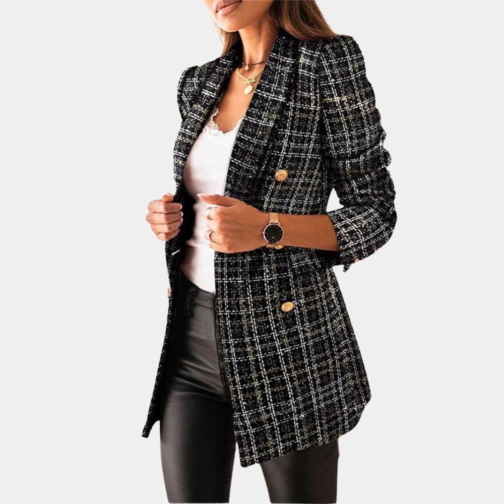 Versatile women’s blazer – chic tailored design, durable fabric, for work or casual outings