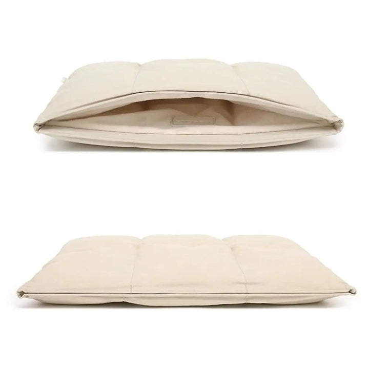 Water-Resistant Quilted Laptop Sleeve with Plush Padding and Shockproof Protection for 14-16 Inch Devices