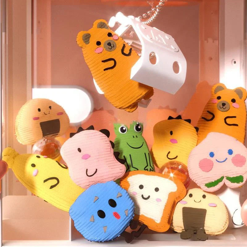 Mini Cartoon Claw Crane Machine Toy for Kids - Plush Rabbit Doll Grabber with Music &amp; Lights
