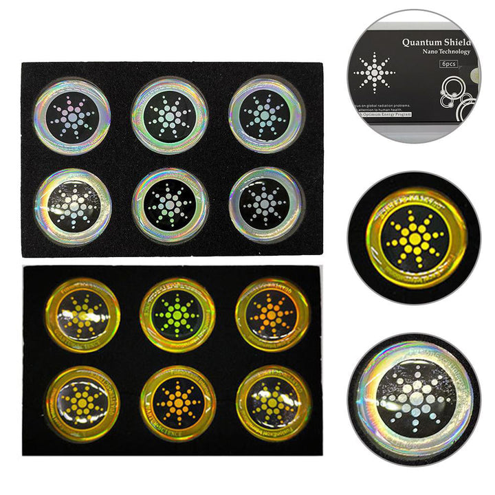 6-Pack EMF Sticker Anti Radiation Protection for Cell Phones, Tablets, Laptops, Routers