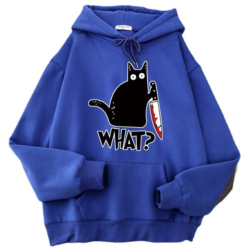 Oversized Men’s Hoodie - Graphic Pullover, Wool Lined Casual