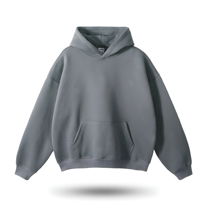 Oversized Unisex Hoodie - Drop Shoulder, Cotton, Everyday