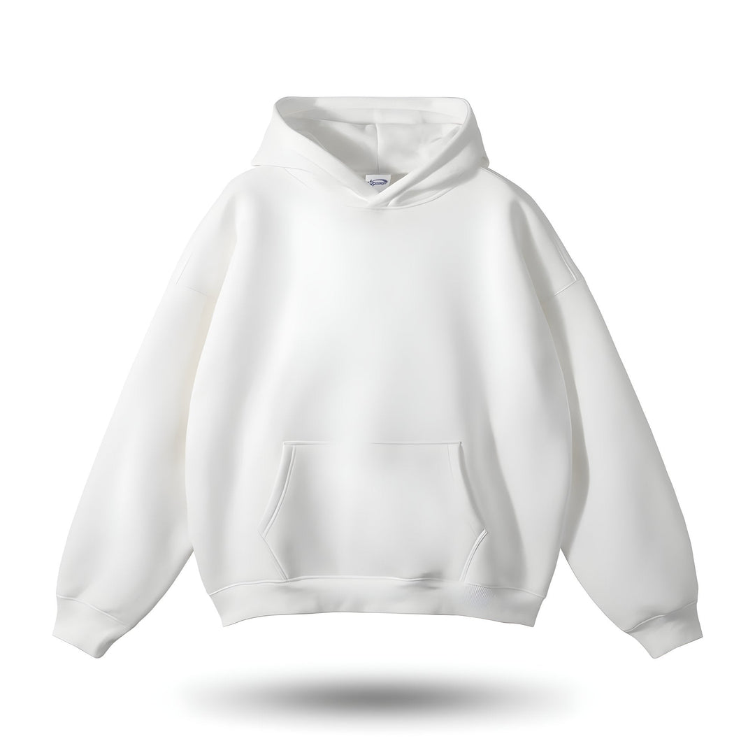 Oversized Unisex Hoodie - Drop Shoulder, Cotton, Everyday