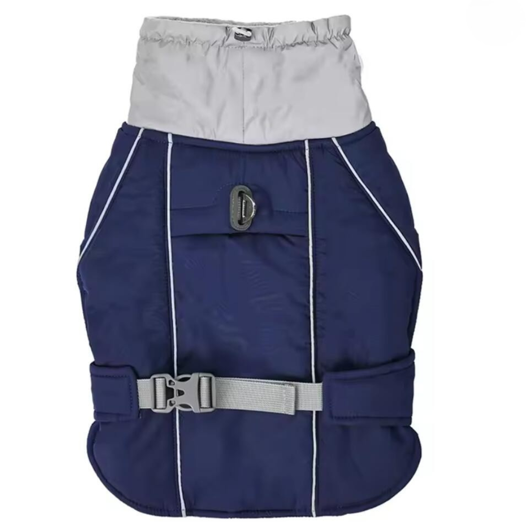 Water-Resistant Dog Coat With Reflective Strips And Adjustable Straps For Safe Winter Walks 2025