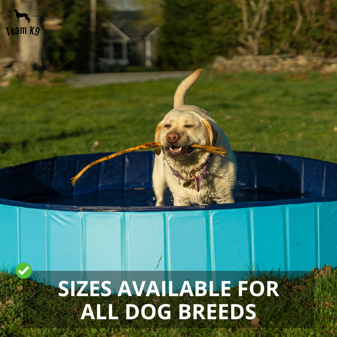 Pop-Up Dog Pool Foldable - Outdoor Bath And Pool For Pets, Summer 2025 Easy Setup, Side Drain, Durable Lining