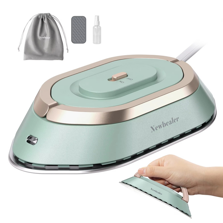 Mini Travel Iron for Clothes - Portable Electric Iron, Fast Heating 30s, Dual Voltage 220V