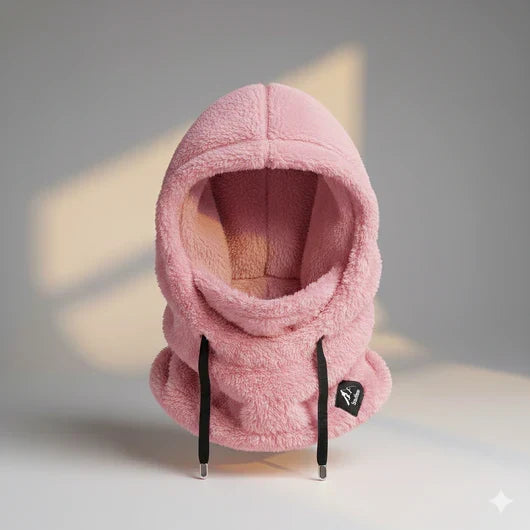 Warm &amp; Cozy Balaclava Hood – Full-Face Fleece Balaclava with Drawstring