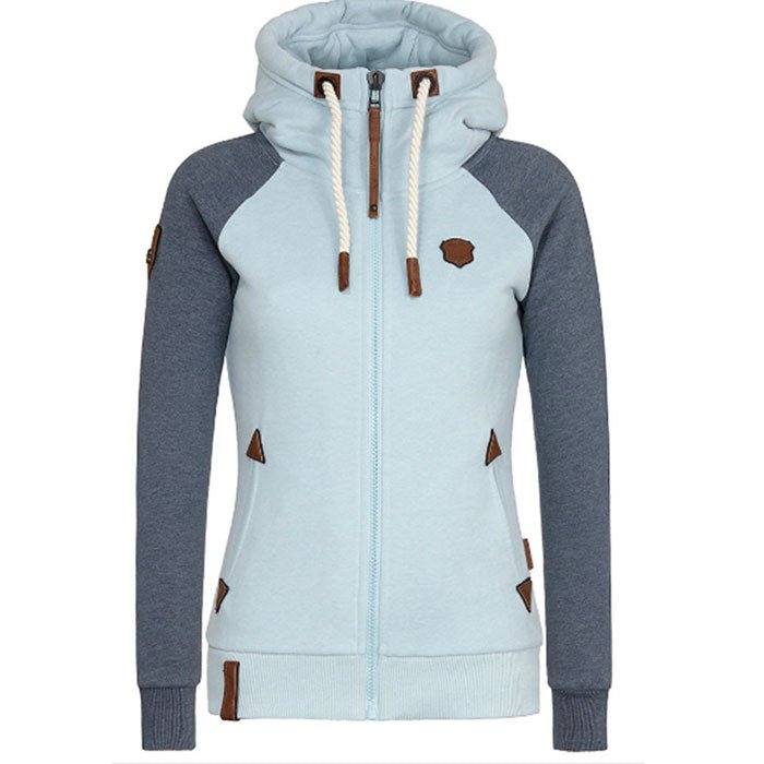 Soft Women’s Hoodie Jacket - Raglan, Cotton, Casual