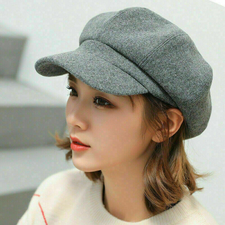 Warm Cozy Women’s Balloon Hat - Vintage Rounded Cotton
