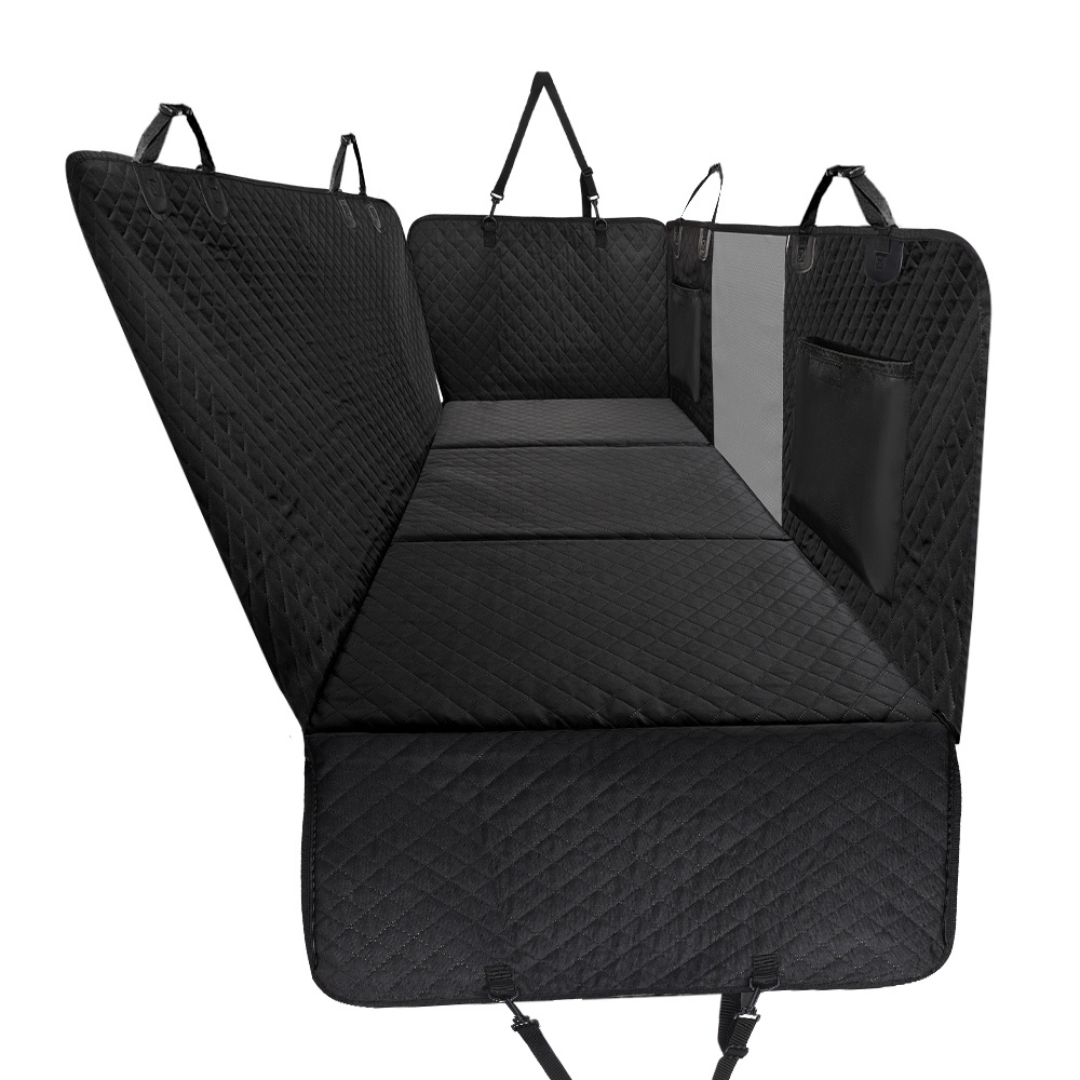 Car Seat Hammock Cover, Waterproof Non Slip Backseat Protector With Pockets, Free Safety Belt, Fall 2025 Travel