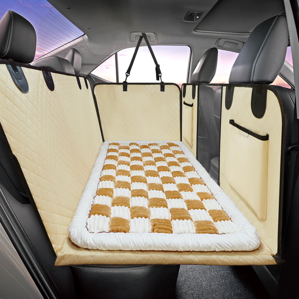 Backseat Dog Bed Large Plush Pet Car Seat Bed For Cozy Rides Fall 2025 Travel Must Have Mess Free