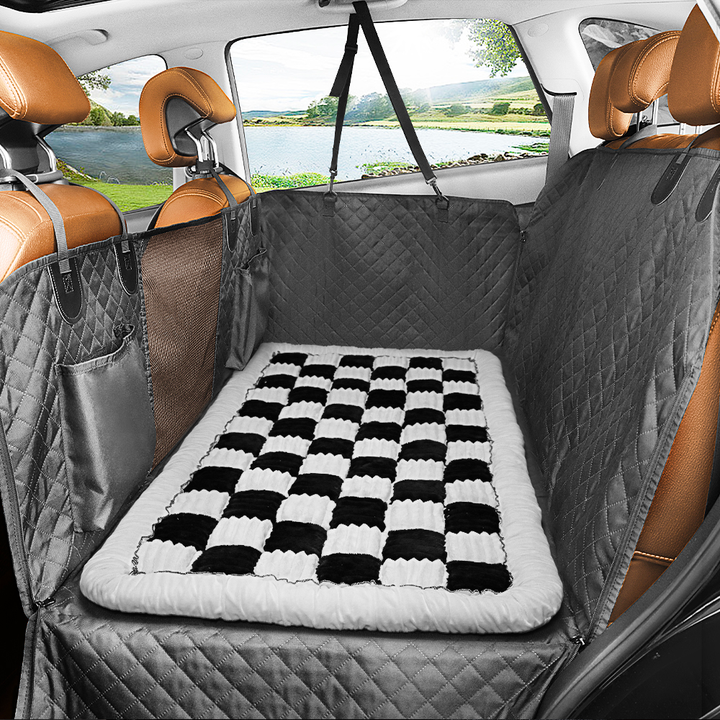 Car Seat Cover Hammock Waterproof Protector With Storage Pockets And Mesh Window For Cars And Trucks Fall 2025 Gift
