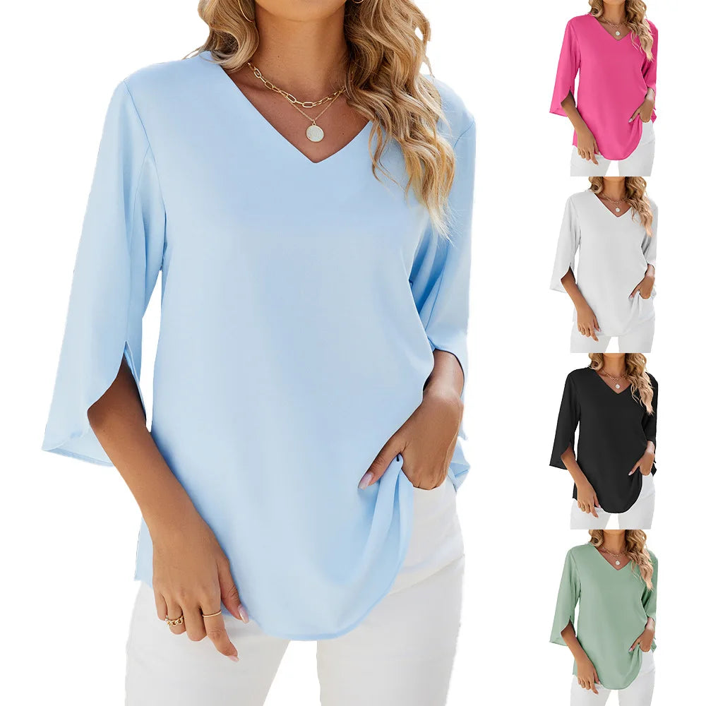 Lightweight V-Neck Women&