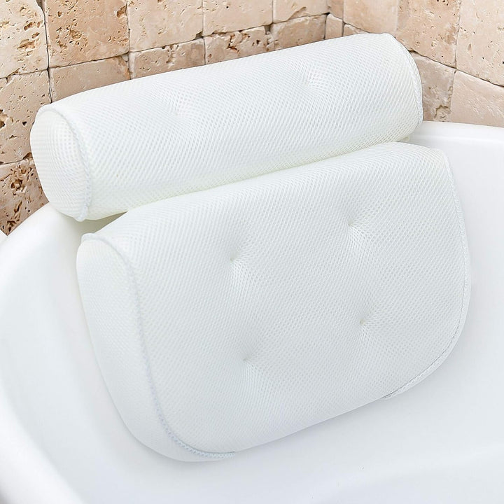 Bath Pillow - Ergonomic Neck Support for Relaxing Soaks, Easy Clean &amp; Durable