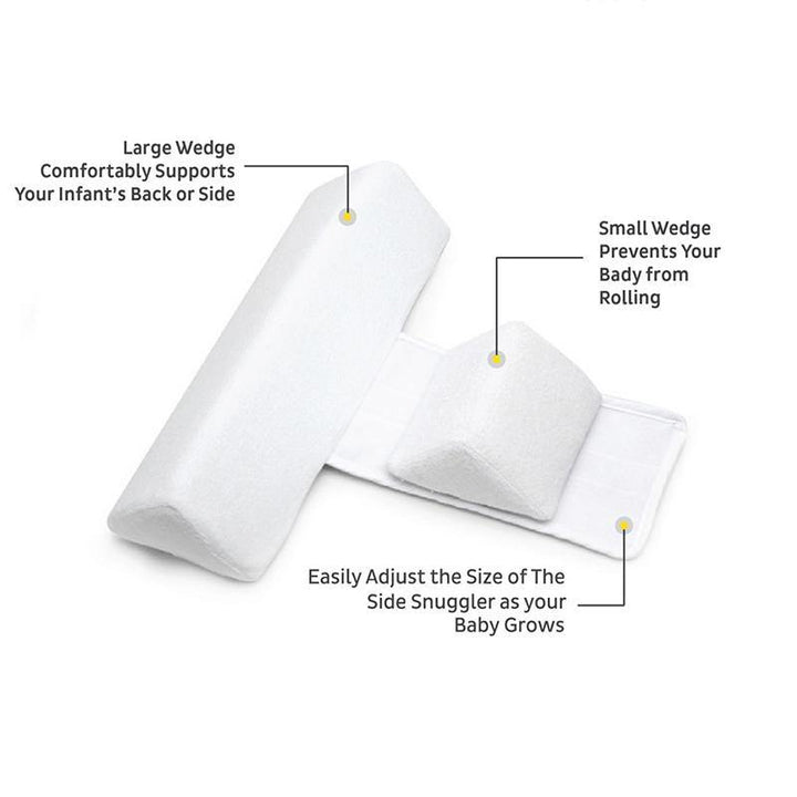 Adjustable Anti-Roll Baby Pillow - Ergonomic Side Sleep Positioner for Newborns