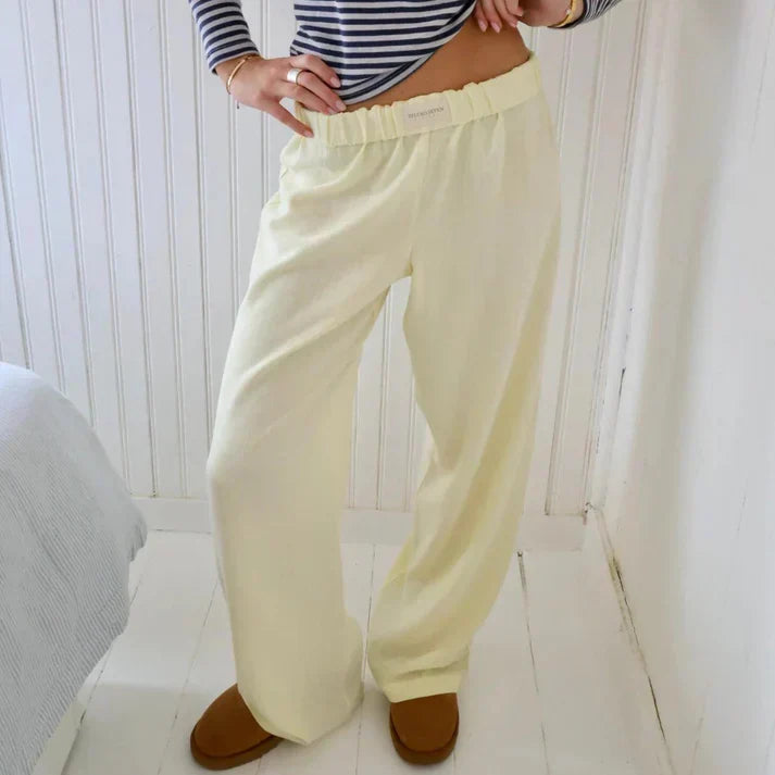 Flowing Linen Pants for Women - Elegant Summer Style, Comfortable Fit, Casual Chic Pants