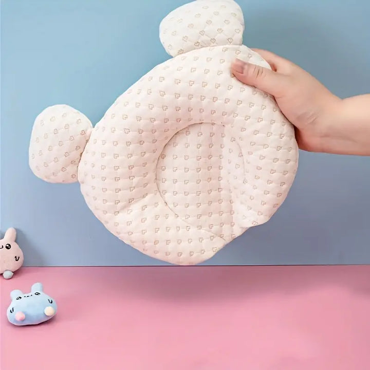 Natural Latex Baby Head Support Pillow - Pediatrician-Recommended Sleep Aid for Flat Head Prevention