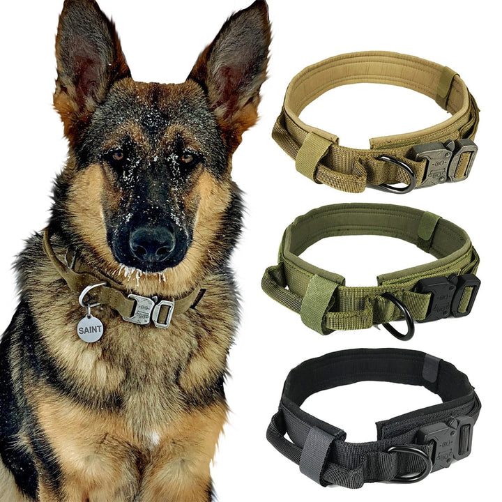 Dog Collar Tactical K9 With Patch Panel Top Handle Training And Control Fall 2025