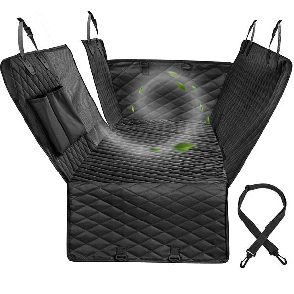 Car Seat Hammock Cover, Waterproof Non Slip Backseat Protector With Pockets, Free Safety Belt, Fall 2025 Travel